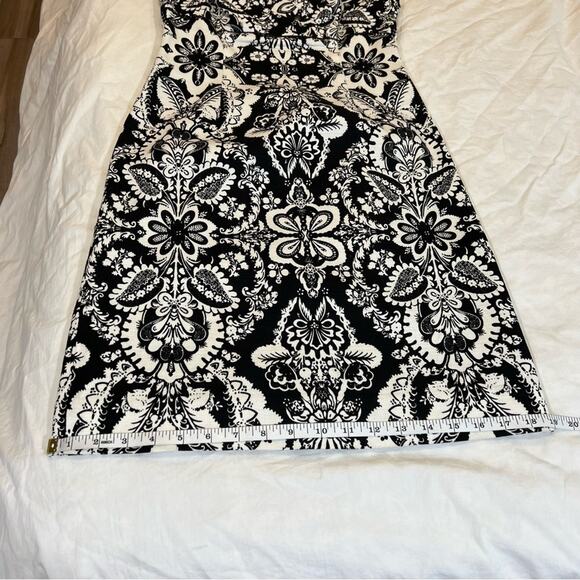 Antonio Melani Parisian Lace Sheath Dress sz 2 Black and White - Picture 9 of 14